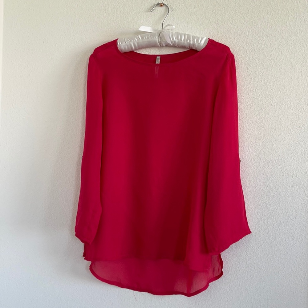 Pretty pink top size M
